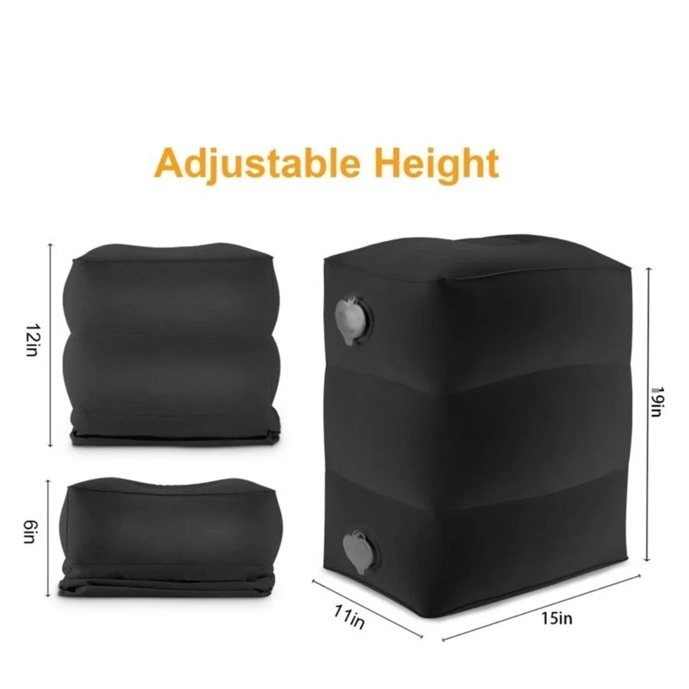 Maliton Inflatable‎ Foot Rest Pillow for Air Travel, Toddler Airplane Travel Car